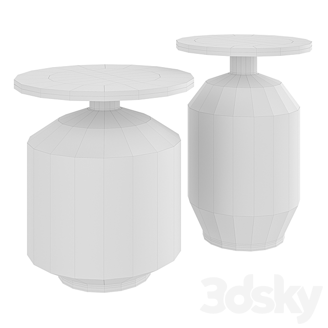 Blow Side Table Set by Gloster 3DSMax File - thumbnail 2