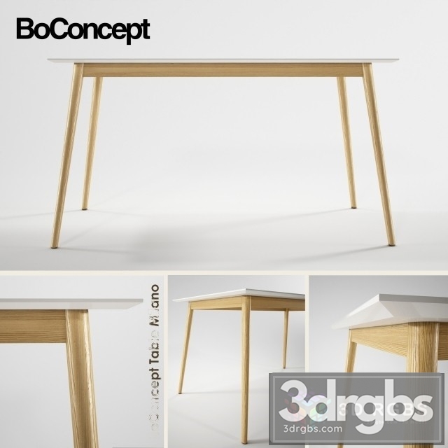 Boconcept Milano Table 3dsmax Download - thumbnail 1