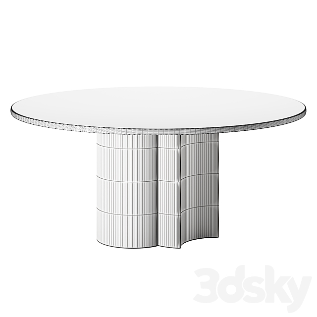 BOL | Round table by Zanotta 3DS Max Model - thumbnail 2