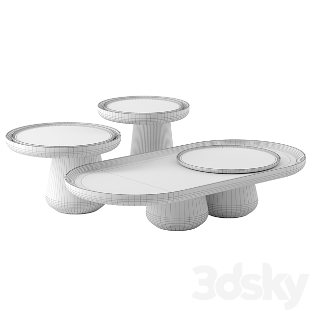 Bold Coffee Tables by Mohdern 3DS Max Model - thumbnail 2