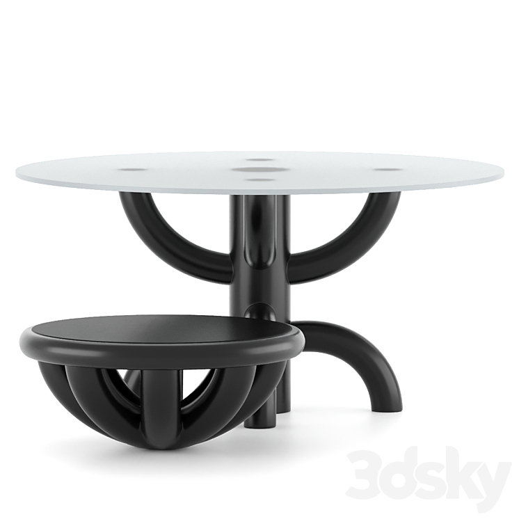 Bold Table Set by TOLGA SENCER 3DS Max Model - thumbnail 1