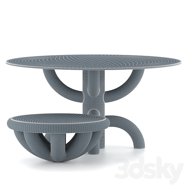 Bold Table Set by TOLGA SENCER 3DSMax File - thumbnail 4