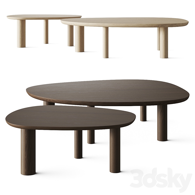 Bolia Latch Coffee Tables 3DS Max Model - thumbnail 2