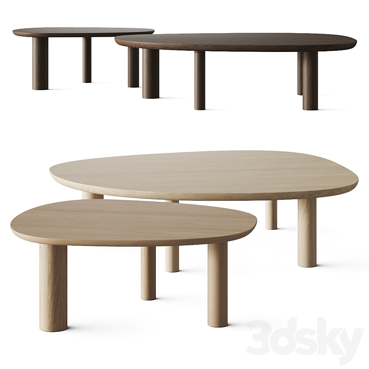 Bolia Latch Coffee Tables 3DS Max Model - thumbnail 3