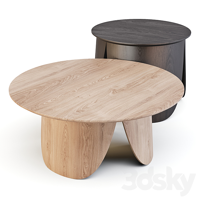 Bolia: Peyote – Coffee Tables 3DS Max Model - thumbnail 2