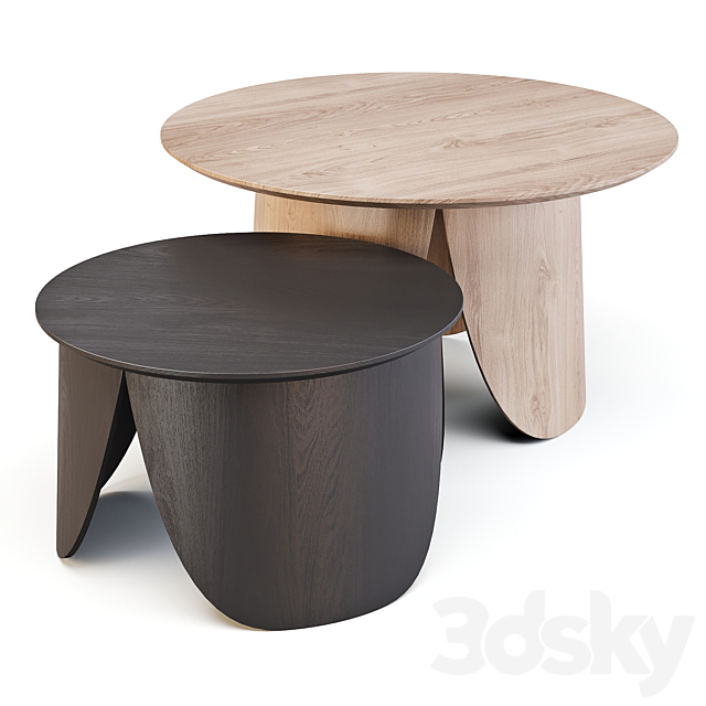 Bolia: Peyote – Coffee Tables 3DS Max Model - thumbnail 3