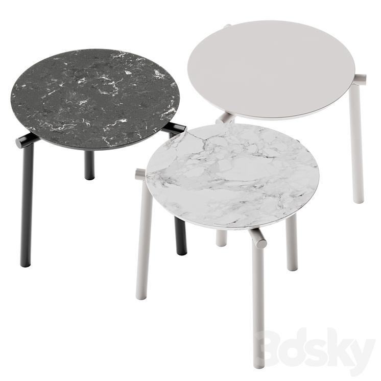 Bolzan Letti JACK Side Table 3DS Max Model - thumbnail 2