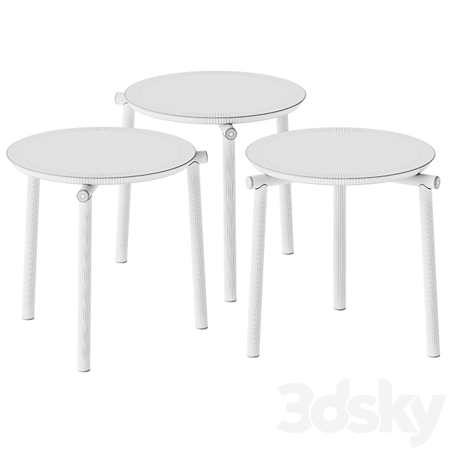 Bolzan Letti JACK Side Table 3dsMax Model - thumbnail 5