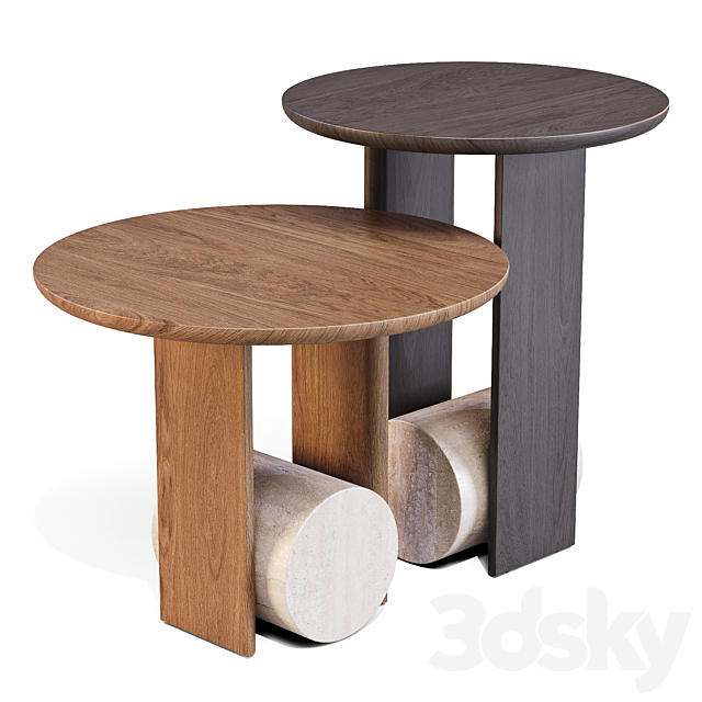 Bonaldo: Element – Side Tables 3ds Max - thumbnail 1