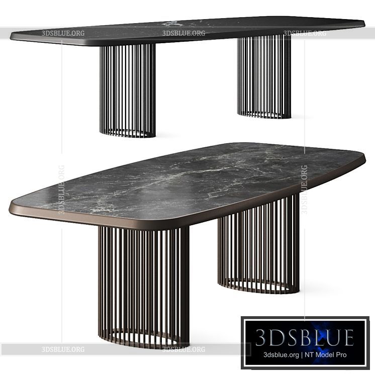 Bonaldo Luna Bianca Dining Tables 3DS Max - thumbnail 3