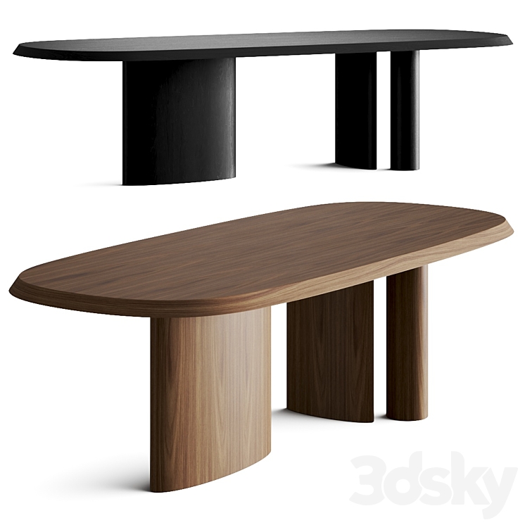 Bonaldo Padiglioni Dining Tables 3DS Max Model - thumbnail 1