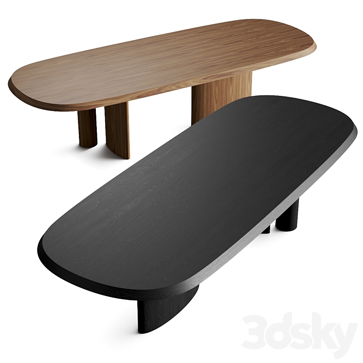 Bonaldo Padiglioni Dining Tables 3DS Max Model - thumbnail 2