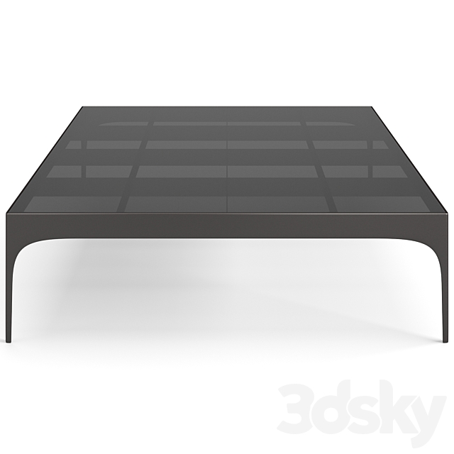 Bonaldo Passy coffee tables set 3DS Max Model - thumbnail 5