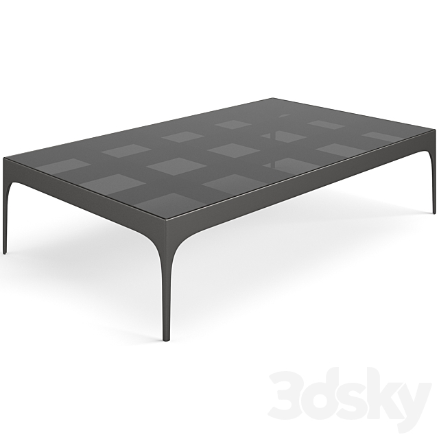 Bonaldo Passy coffee tables set 3DS Max Model - thumbnail 7