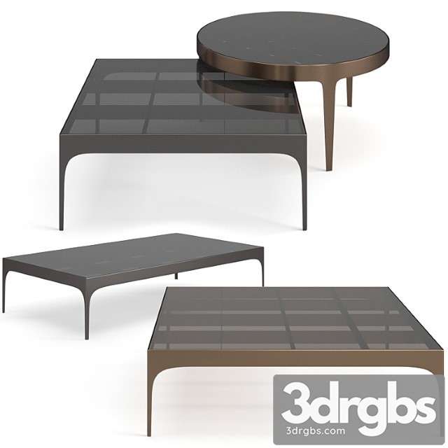 Bonaldo Passy Coffee Tables Set 3dsmax Download - thumbnail 1