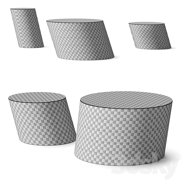 Bonaldo Pisa Coffee Tables 3ds Max - thumbnail 2