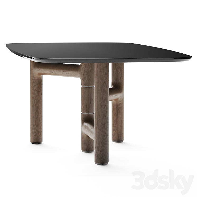 Bonaldo Pivot Dining Table 3DS Max Model - thumbnail 2