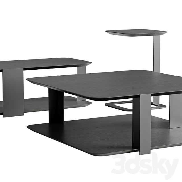 Bonaldo tables Paddle 3ds Max - thumbnail 2