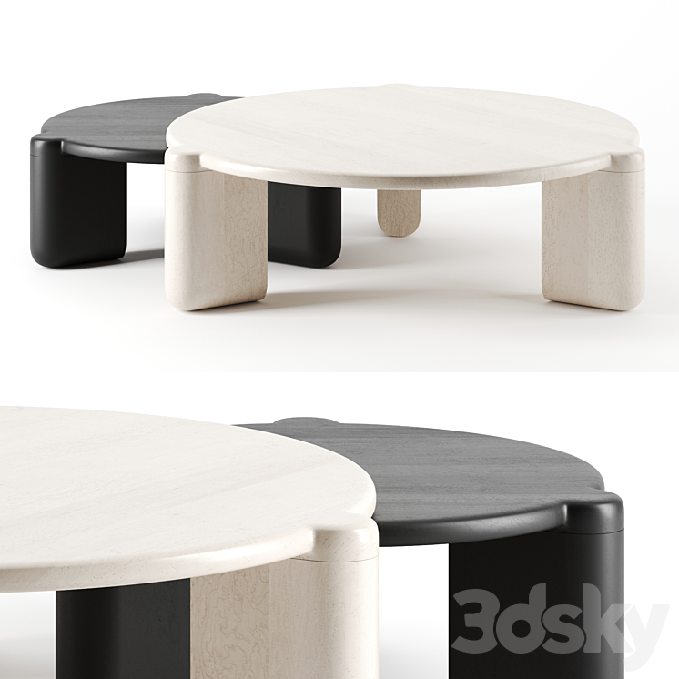 Bone coffee table by Radnor 3DS Max Model - thumbnail 1