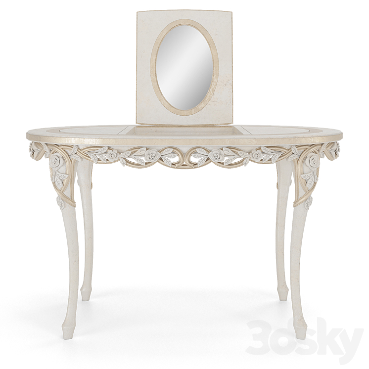 Boudoir table Nicole Romano Home 3DS Max - thumbnail 2