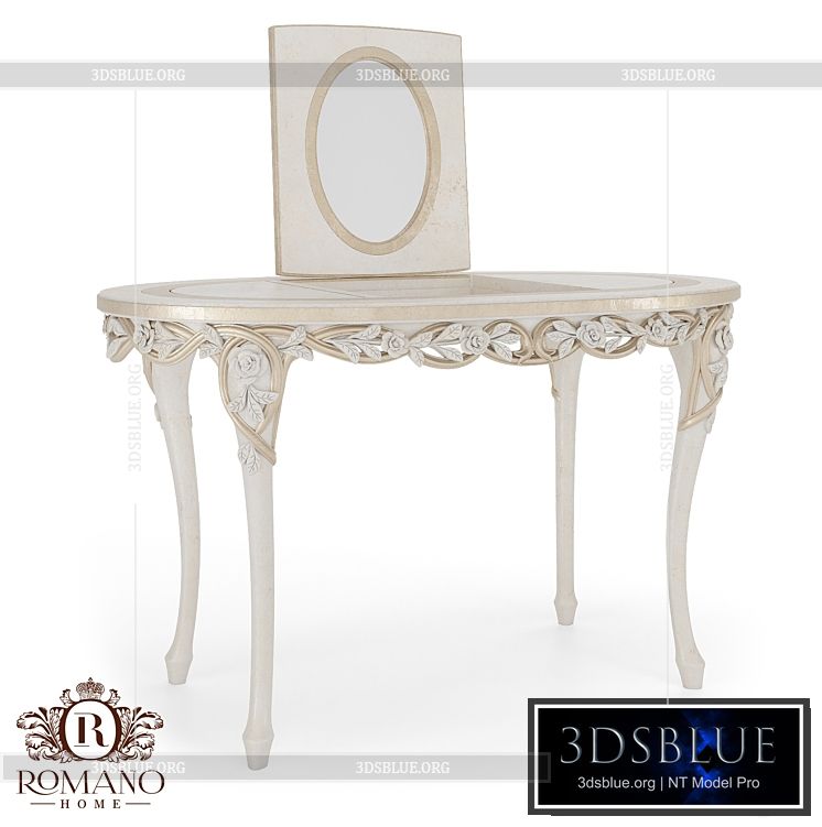 Boudoir table Nicole Romano Home 3DS Max - thumbnail 3