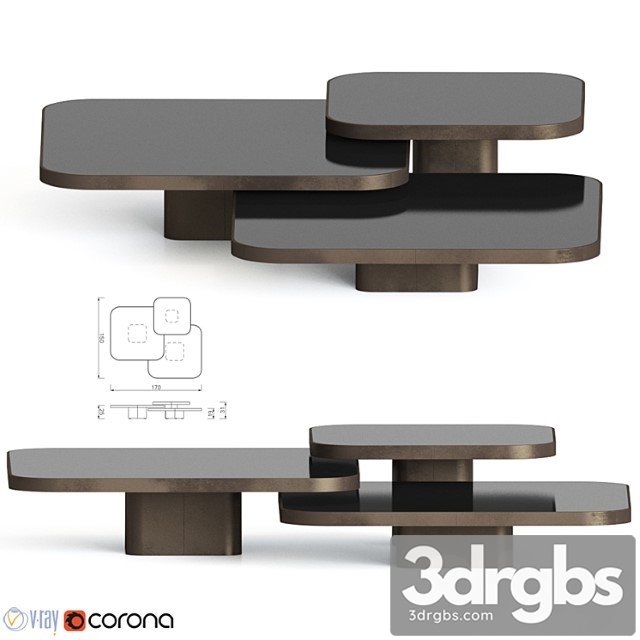 Bow Coffee Tables Classicon 3dsmax Download - thumbnail 1