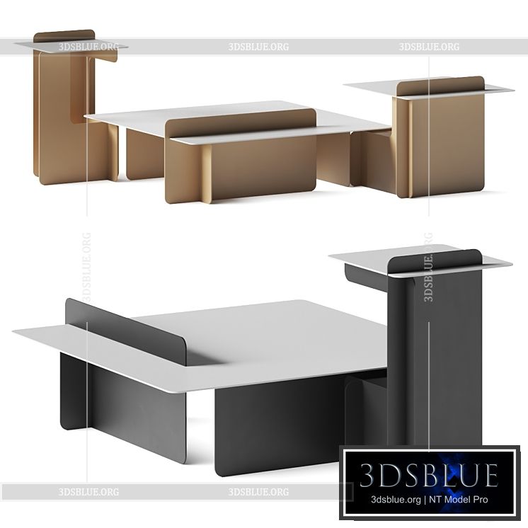 Bplan Bset Coffee Tables 3DS Max - thumbnail 3