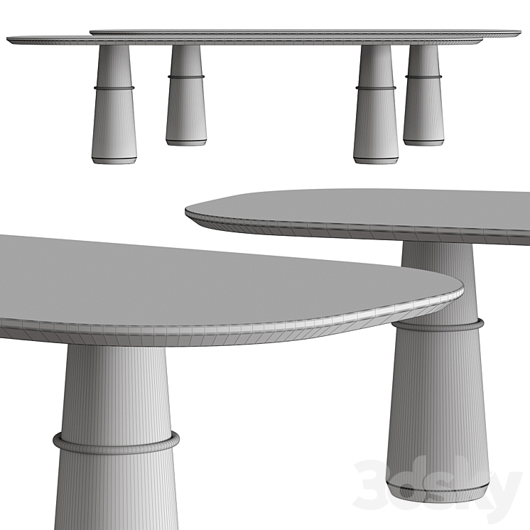 Brabbu Agra II Dining Tables 3DS Max - thumbnail 2