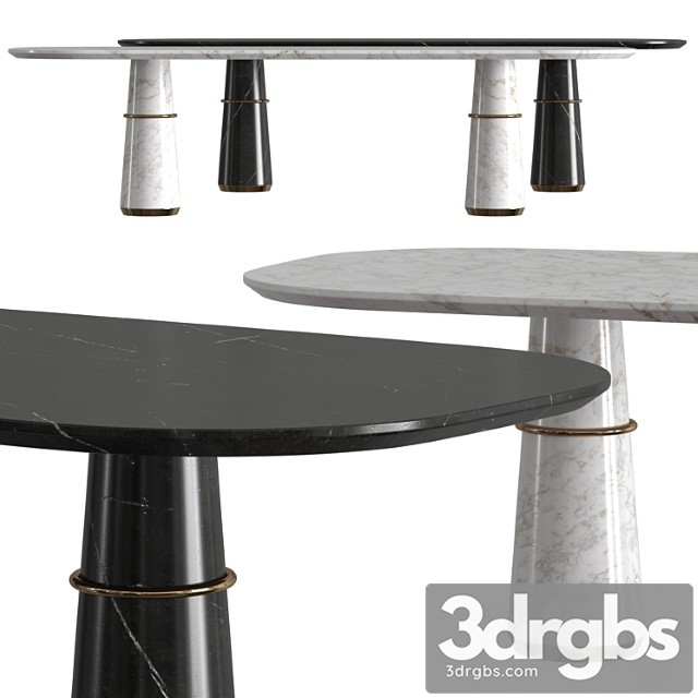 Brabbu Agra Ii Dining Tables 3dsmax Download - thumbnail 1