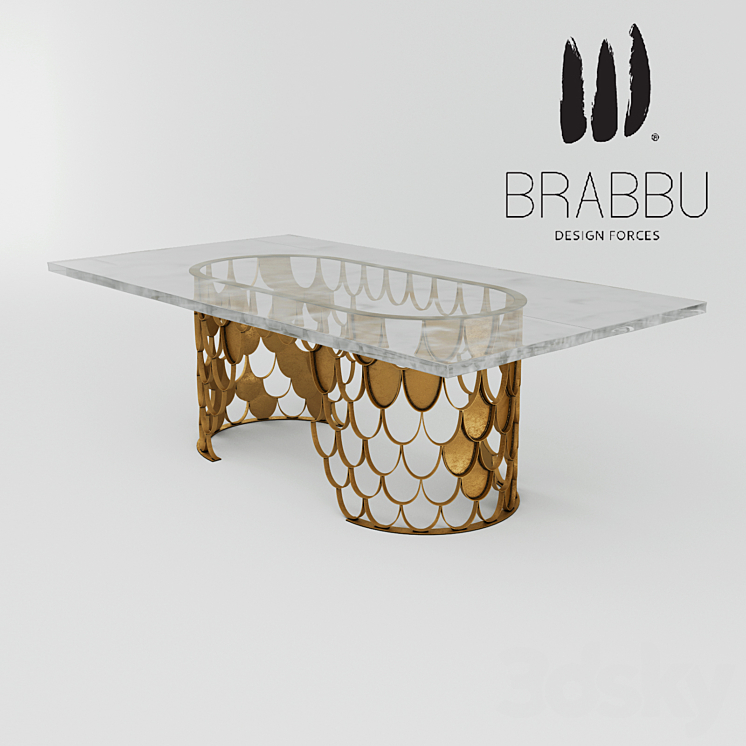 Brabbu KOI DINING TABLE II 3DS Max - thumbnail 1