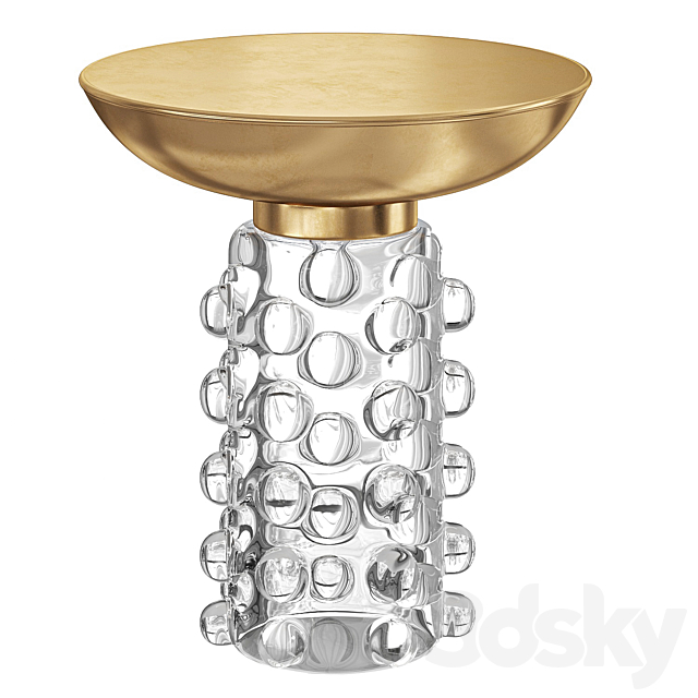 Brass Side Table 3ds Max - thumbnail 1