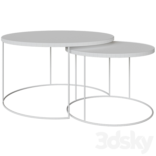 BROOKLIN coffee table 3DS Max Model - thumbnail 2