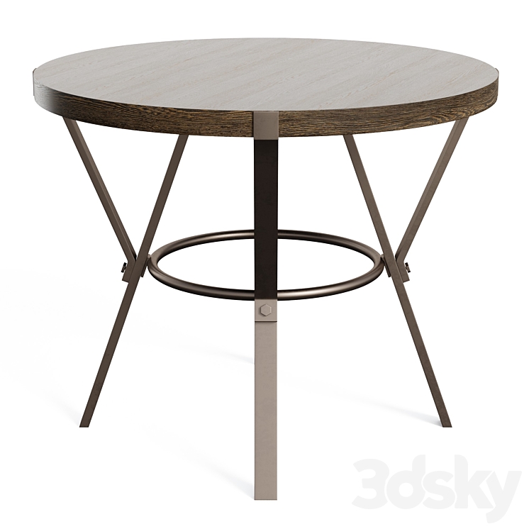 Bruce Counter Height Iron Dining Table 3DS Max - thumbnail 2