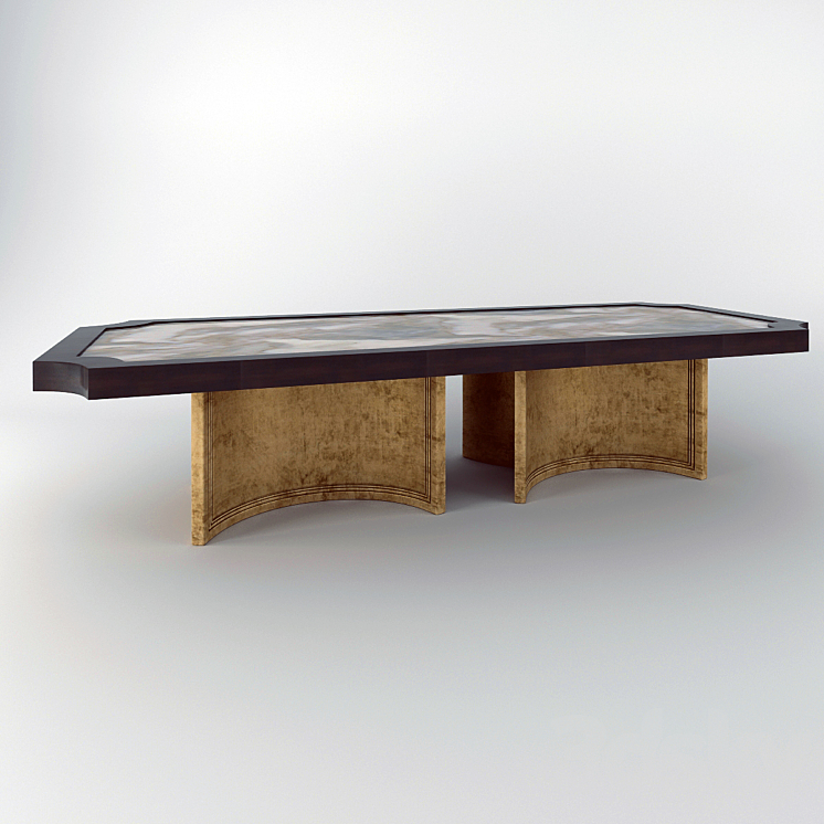 Brussels Grande Pedestal Dining Table 3DS Max - thumbnail 2