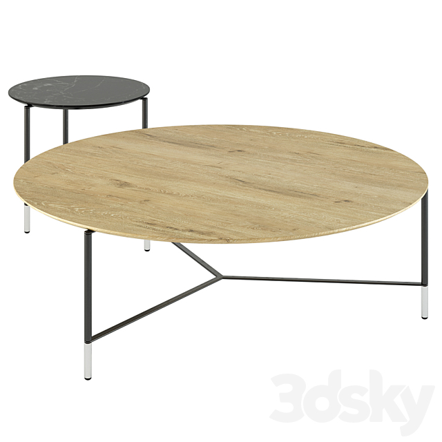 B&T design _ Modest Round Coffee tables 3DSMax File - thumbnail 2