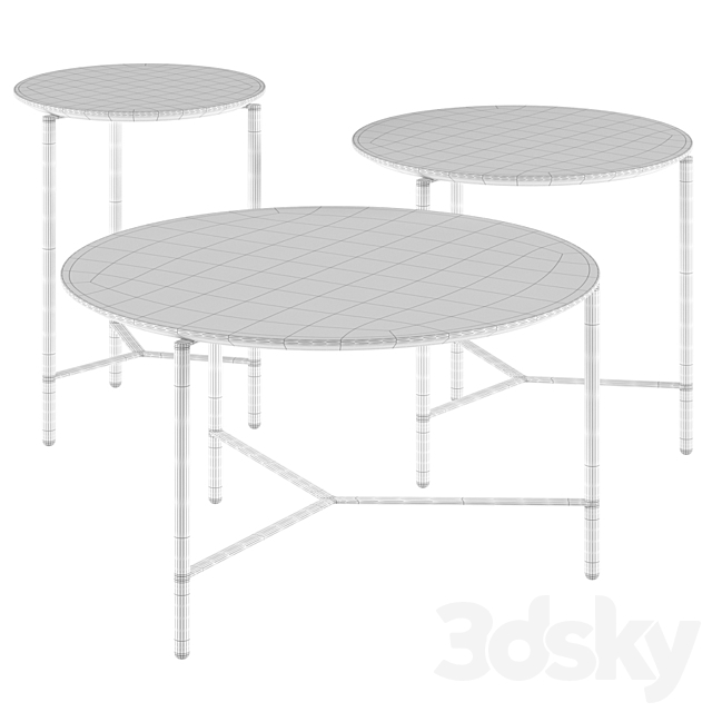 B&T design _ Modest Round Coffee tables 3DSMax File - thumbnail 5