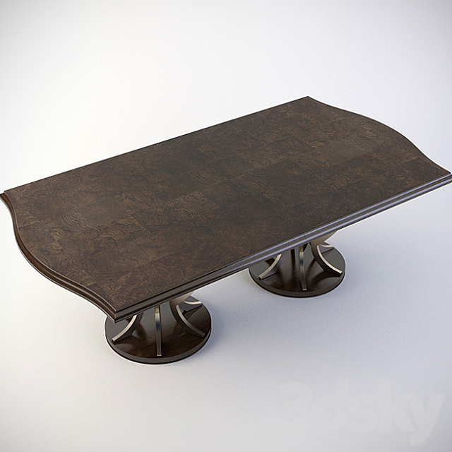 Buffet Bernhardt Miramont Dining Table (360-242360-244) 3DS Max Model - thumbnail 2