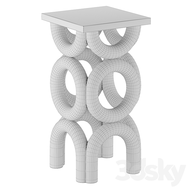 Burke Decor Alma Side Table 3dsMax Model - thumbnail 3