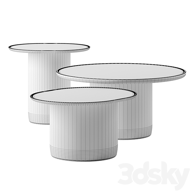 Button Tables by B&B Italia 3dsMax Model - thumbnail 2