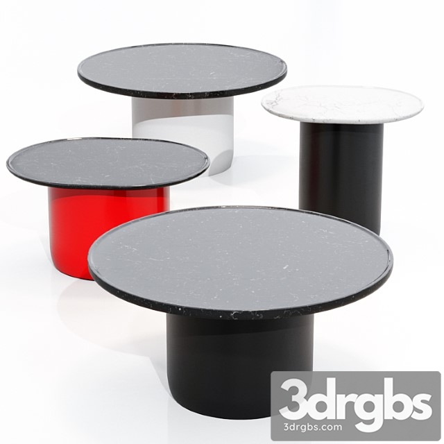 Button tables set by b&b italia 2 3dsmax Download - thumbnail 1