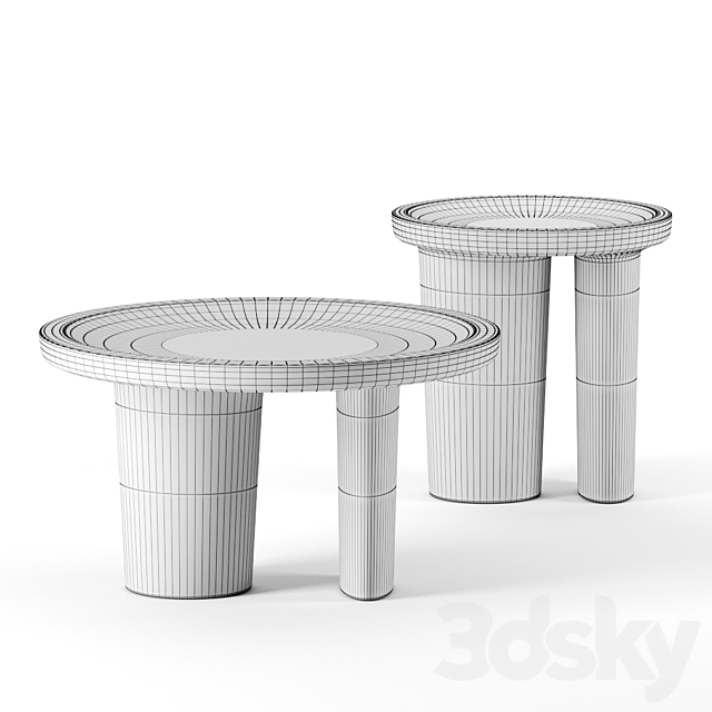 Calix side table by Baxter 3DSMax File - thumbnail 2