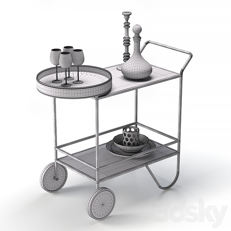 Calligaris giro table 3DS Max - thumbnail 2