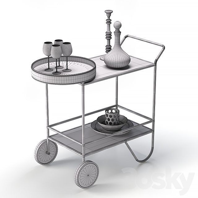 Calligaris giro table 3DSMax File - thumbnail 2