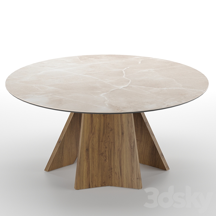 Calligaris Icaro Round Table 3DS Max - thumbnail 1