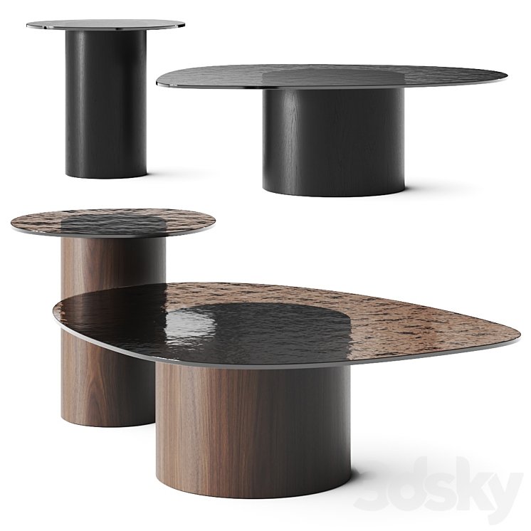 Calligaris Mushroom Coffee Tables 3DS Max Model - thumbnail 2