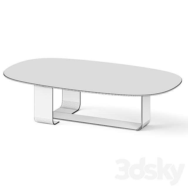 Calligaris Ribbon Coffee Table 3ds Max - thumbnail 3