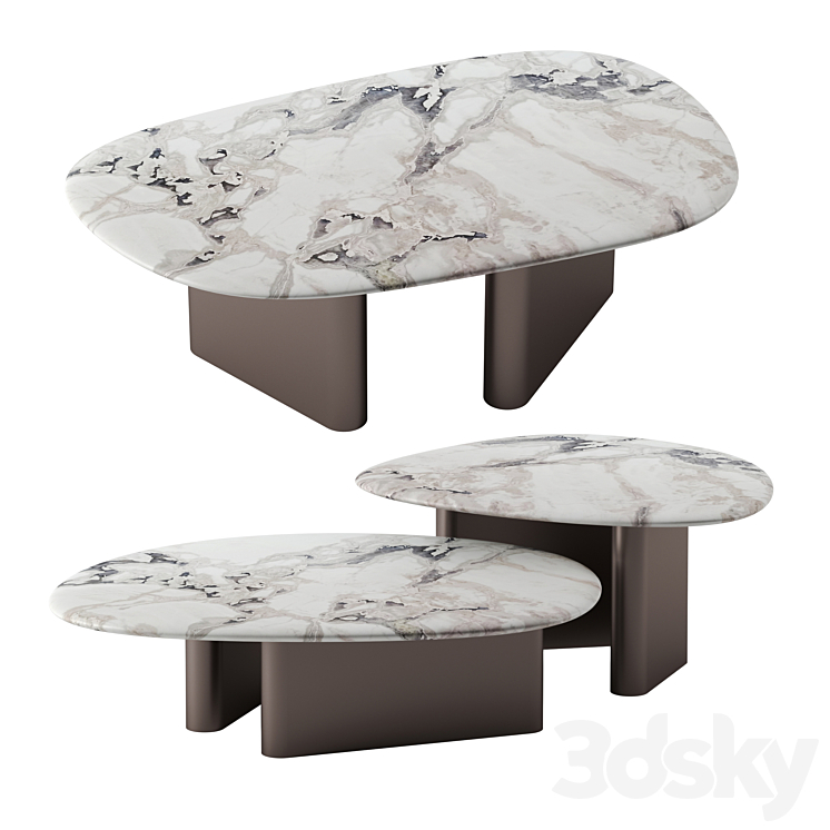 CALLISTO coffee tables by Porada 3DS Max Model - thumbnail 1