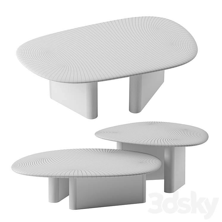 CALLISTO coffee tables by Porada 3DS Max Model - thumbnail 2