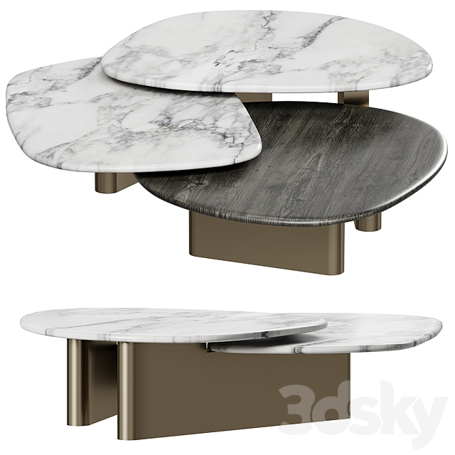 CALLISTO MIX WOOD Table 3DS Max Model - thumbnail 2