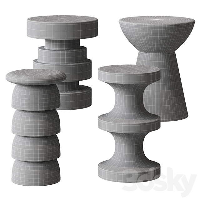 Candelabra Lyndon Oly table 3ds Max - thumbnail 3